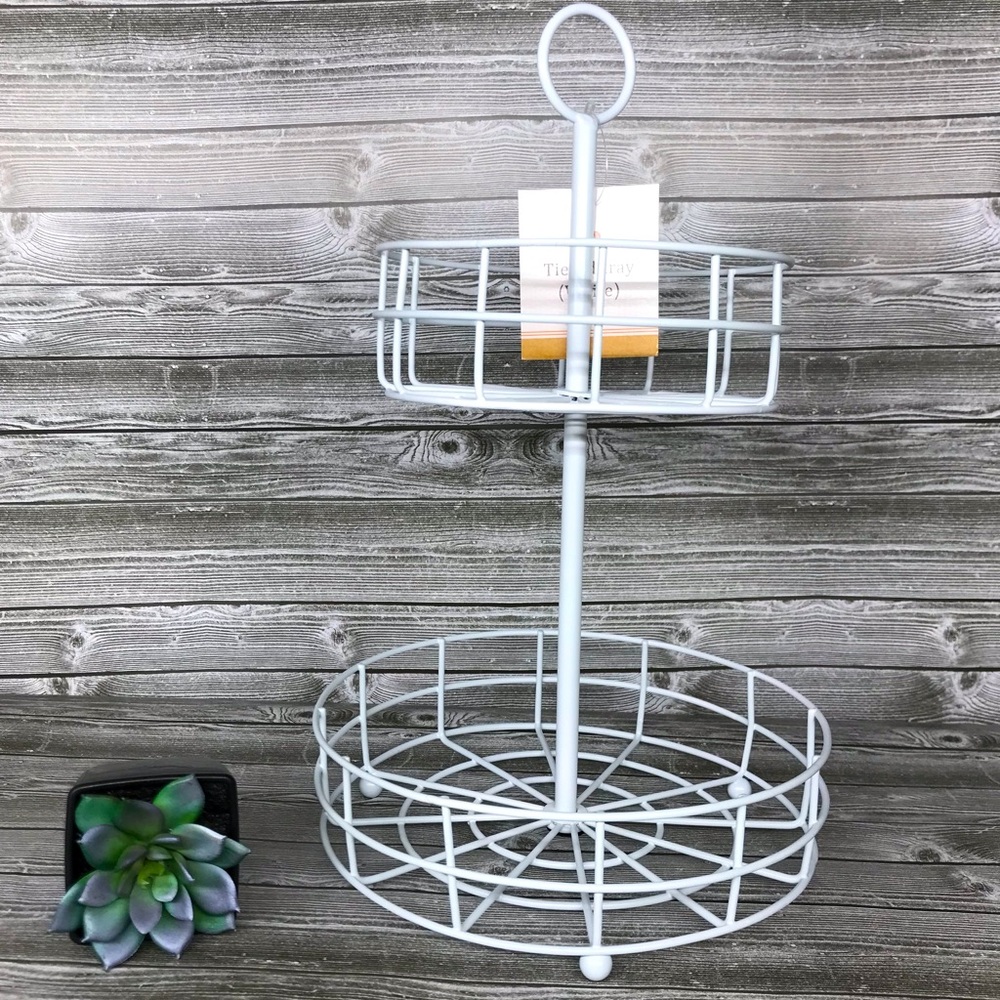 Target BP white wired tiered tray bullseye